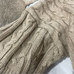 Cable Knit Sweater - Tan